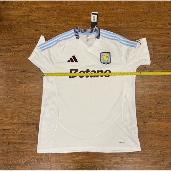 Adidas Aston Villa White 24/25 Soccer Futbol Football Away Jersey Shirt Men's XL - Picture 10 of 10